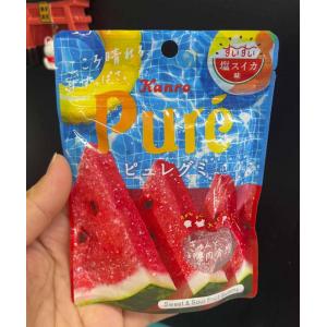 甘乐KANRO Pure 期间限定 西瓜味水果软糖 52g(只能发邮政路线）
